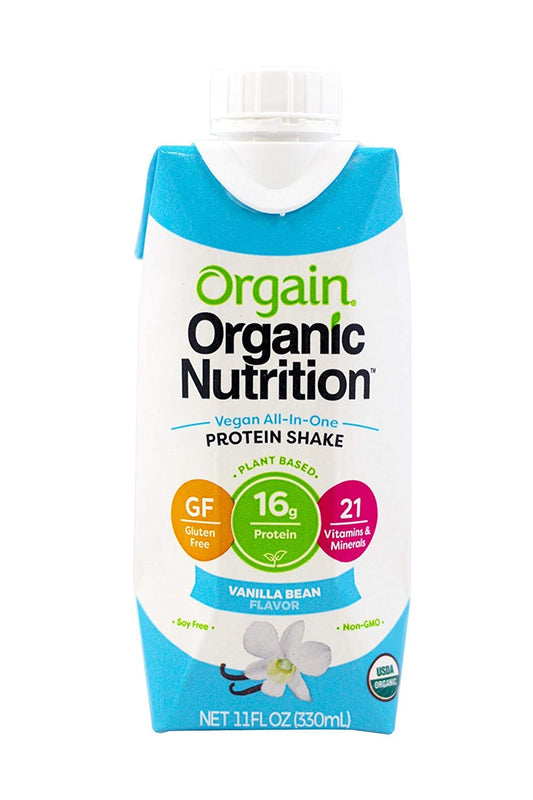ORGAIN - Protein Ready-to-Drink Vanilla Organic 11FO ( Pack of 12)