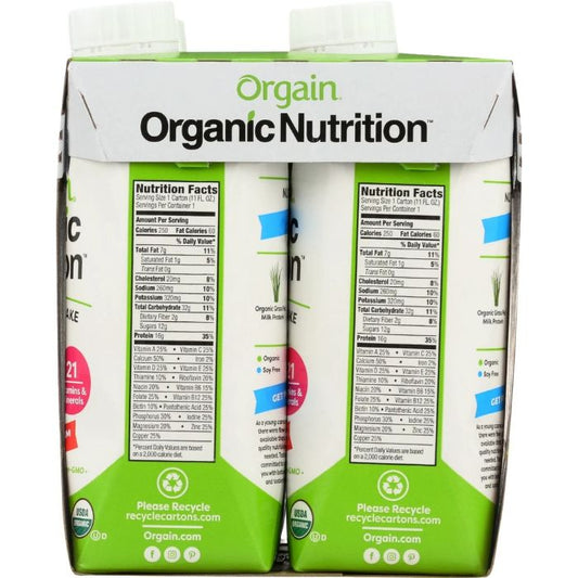 Orgain Protn Rtd Org Strwby 4pk 44 Fo - Pack Of 3