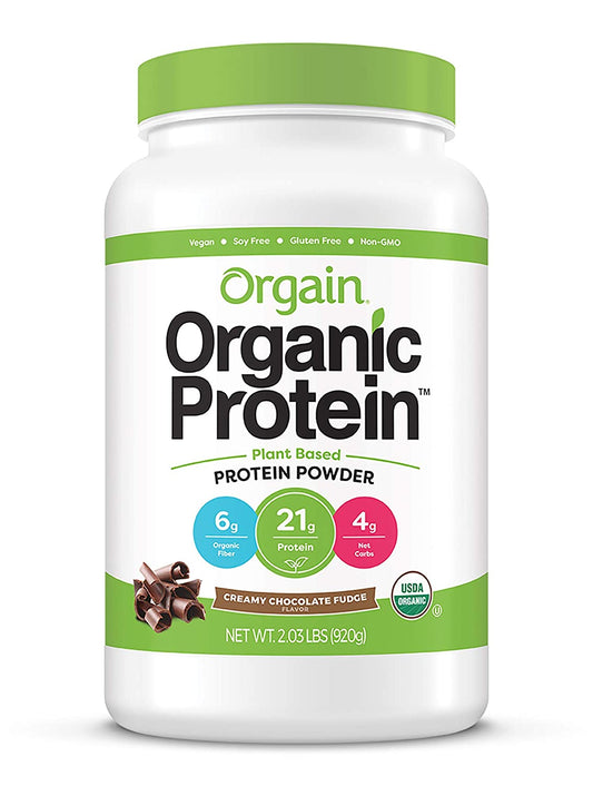 ORGAIN - Protein Powder Chocolate Organic 32.4OZ ( Pack of 1)