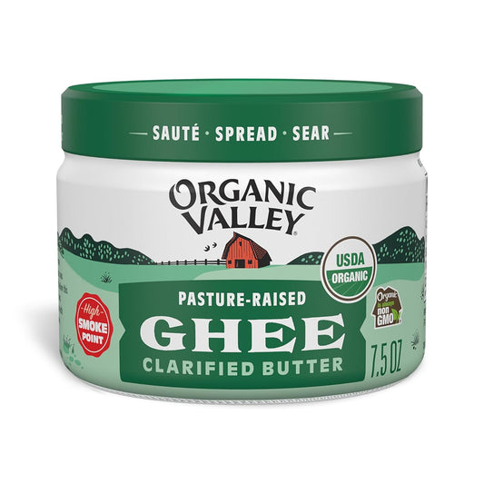 Organic Valley - Ghee Clarified Butter, 7.5 Oz | Pack of 6