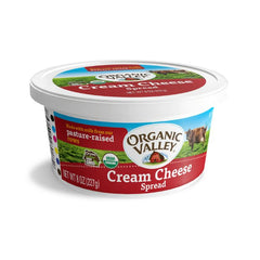 Organic Valley Cream Chse Tub Org 8 Oz - Pack Of 12