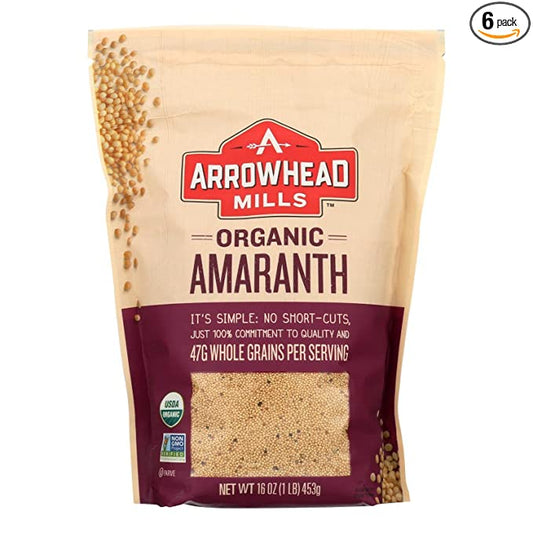 Organic Whole Grain Amaranth (1 Lb. 8 oz)

 | Pack of 4 - PlantX US