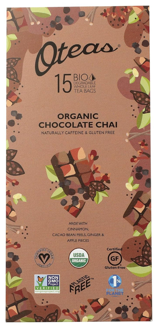 Oteas - Organic Chocolate Chai Tea, 15pc | Pack of 6