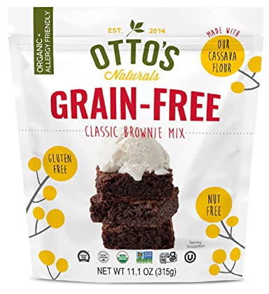 Otto's Naturals, Grain Free, Classic Brownie Mix, 11.1 oz 
 | Pack of 6 - PlantX US