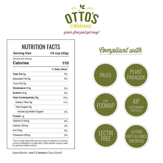 Ottos Naturals Flour Cassava 1 Lb - Pack Of 4