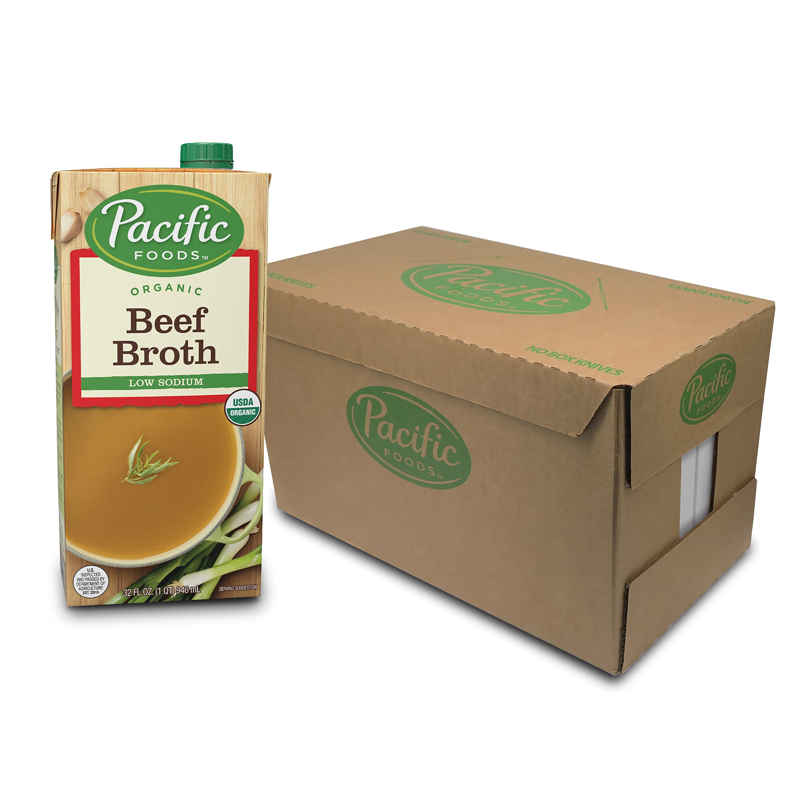 PACIFIC FOODS BROTH BEEF GF 32 OZ 