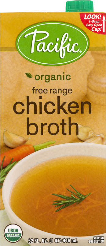 PACIFIC FOODS BROTH CHKN FRANGE ORG GF 32 OZ 