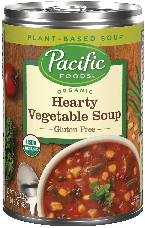 Pacific Foods - Organic Hearty Vegetable Soup, 16.3 OZ | Pack of 12