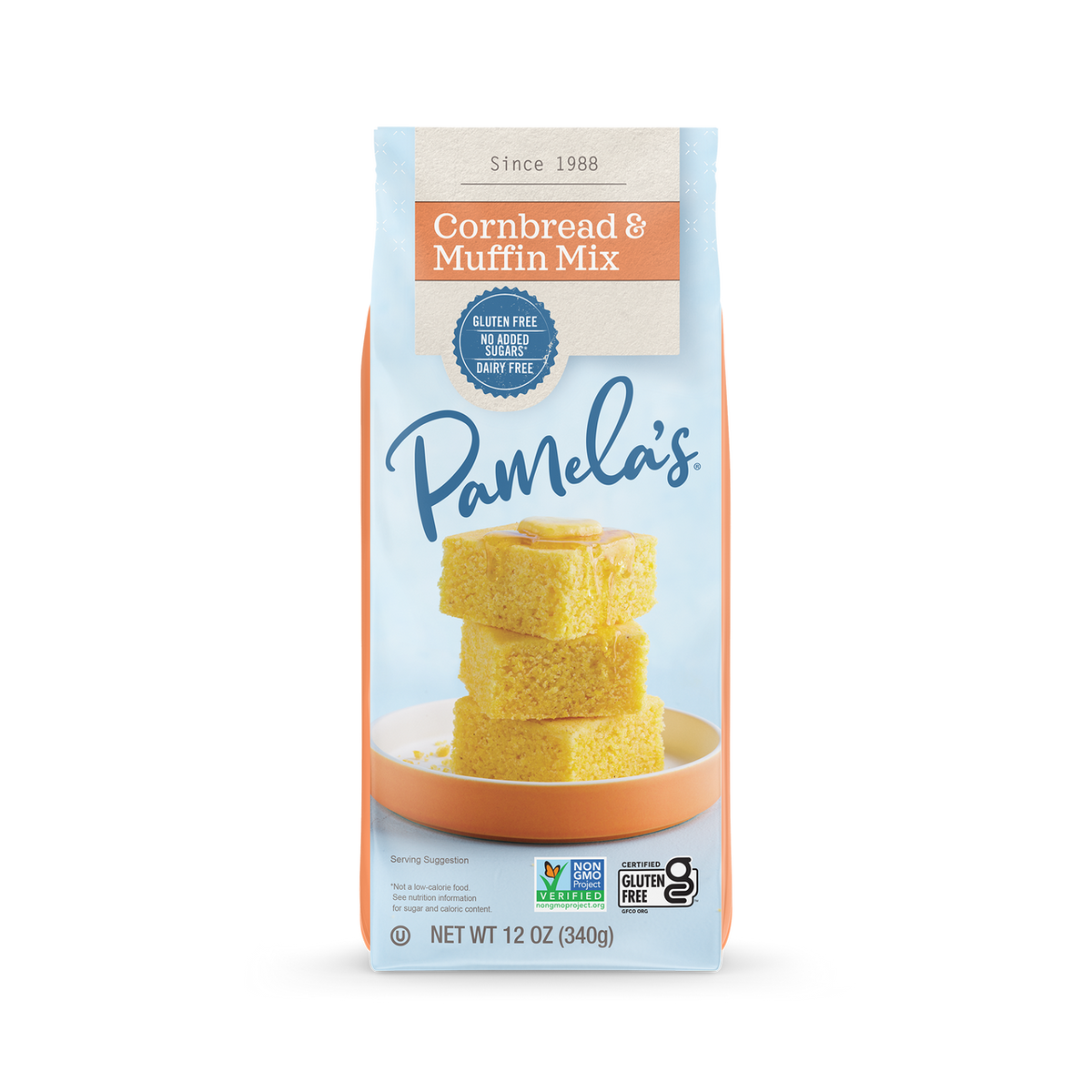 PAMELAS MIX CORN BREAD & MUFFIN 12 OZ 