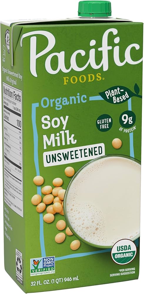Pacific Foods - Beverage Ultra Soy Plain, 32 Floz  Pack of 12
