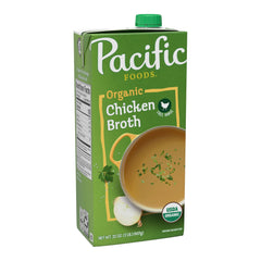 Pacific Foods - Pacific Natural Foods Organic Chicken Broth, 32 Oz | Pack of 6