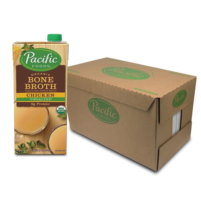 Pacific Foods - Organic Bone Broth Chicken, 32 Oz | Pack Of 12