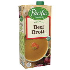 Pacific Foods - All Natural Broth Beef Gluten Free, 32 Oz | Pack Of 12