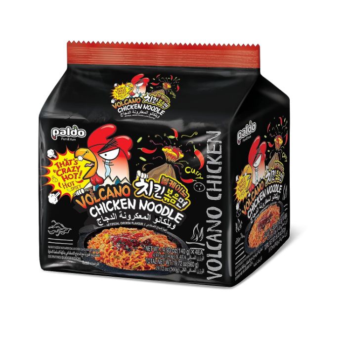 Paldo Noodles Volcano 4pk 24.65 Oz - Pack Of 4