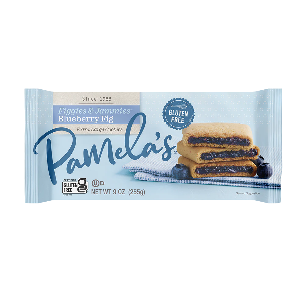 Pamela's - Figgies & Jammies Extra Large Cookies Blueberry & Fig, 9 Oz | Pack of 6