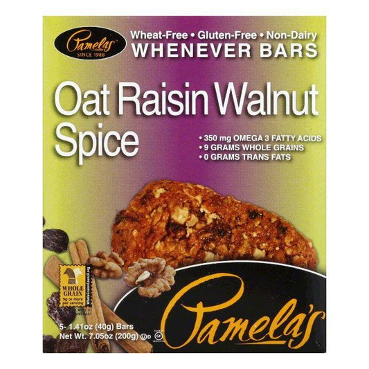 Pamelas Bar Oat Rasin Wal Spc 5pk 7.05 Oz - Pack Of 6