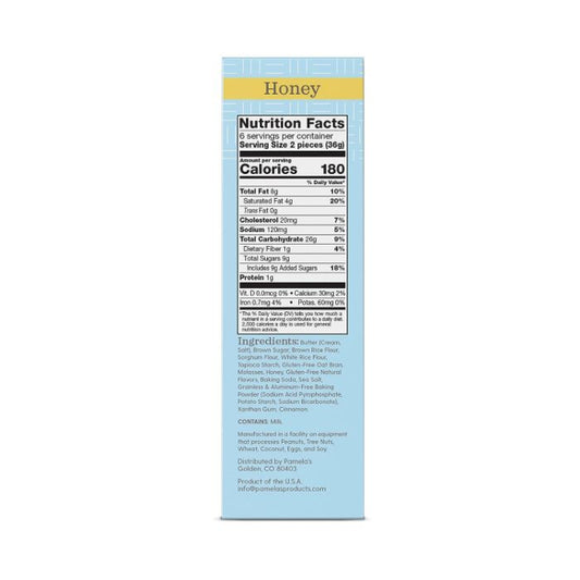 Pamelas Graham Gf Honey Trdtnl 7.5 Oz - Pack Of 6