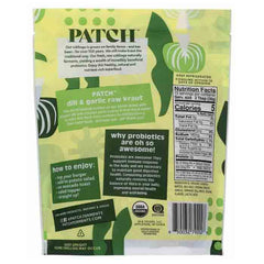 Patch - Sauerkraut - Dill N Garlic, 16oz - back