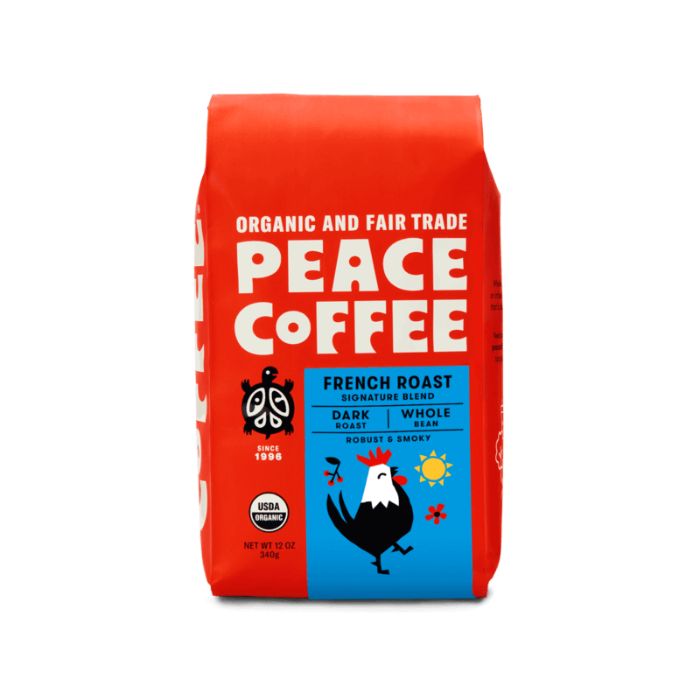 Peace Coffee Coffee Ground French Roas 12 Oz - Pack Of 6