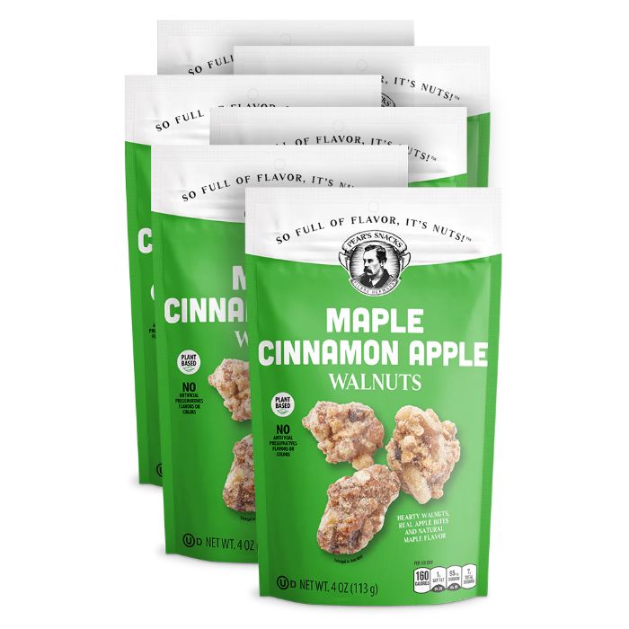 Pears Snacks Walnuts Maple Cnnmn Apple 4 Oz - Pack Of 6