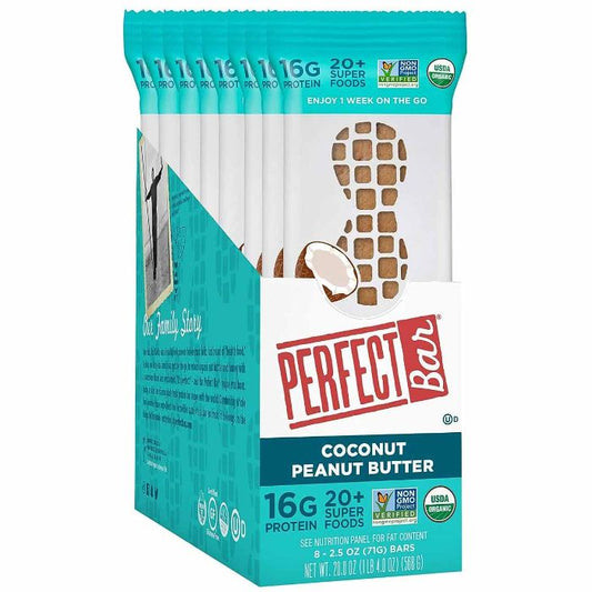 Perfect Foods Bar Coconut Peanut Butter 2.5 Oz - Pack Of 8