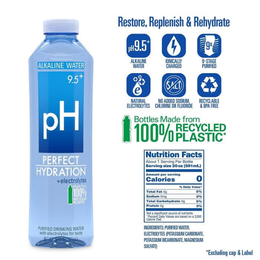 Perfect Hydration Water Alkaline Ph 20 Fo - Pack Of 24