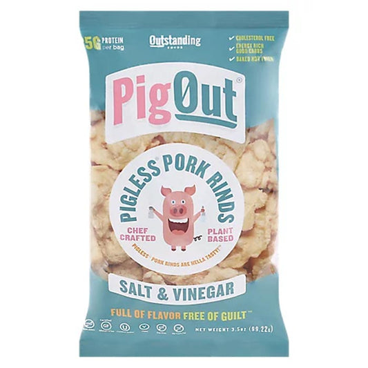 PigOut - Pork Rinds Salt & Vinegar, 3.5oz