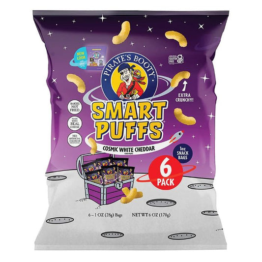 Pirate Brands Pb Smart Puffs Awc 6pk 6.75 Oz - Pack Of 12