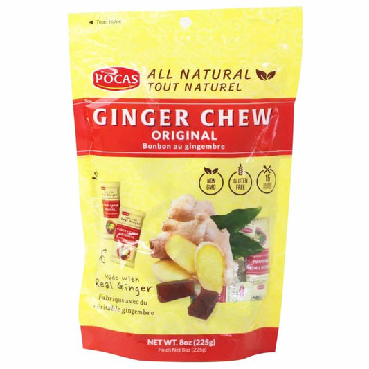 Pocas Chews Pocas Ginger Orgnl 8 Oz - Pack Of 12