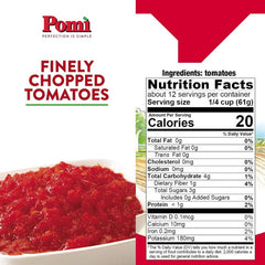 Pomi Tomato Chopped Finely 26.46 Oz - Pack Of 12