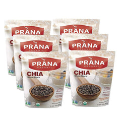 Prana Chia Black Whole Org 12 Oz - Pack Of 6