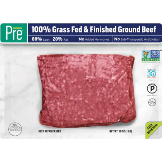 Pre1 Beef Ground 80 Lean 16 Oz - Pack Of 4