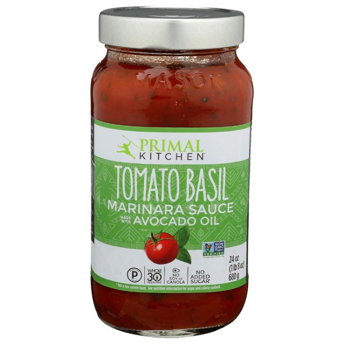 Primal Kitchen Sauce Tmto Basil Marinara 24 Oz - Pack Of 6