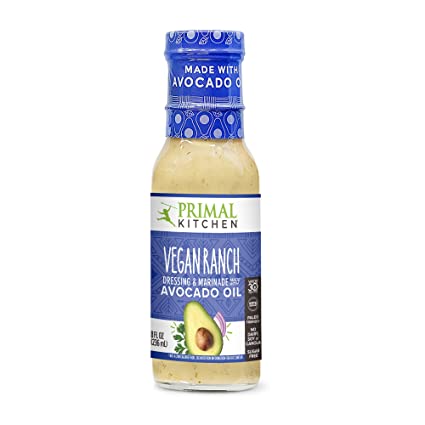 Primal Kitchen, Dressing & Marinade Made with Avocado Oil, Vegan Ranch, 8 fl oz
 | Pack of 6 - PlantX US