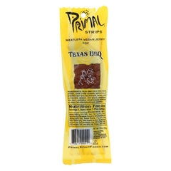 Primal Strips - Jerky Strips - Soya Texas BBQ, 1oz
 | Pack of 24 - PlantX US