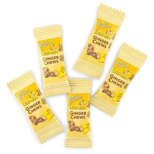 Prince of Peace - Ginger Chews Candy With Lemon, 4 Oz | Pack of 12