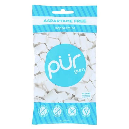 Pur - Sugar-Free Chewing Gum, 55 Pack - Peppermint 