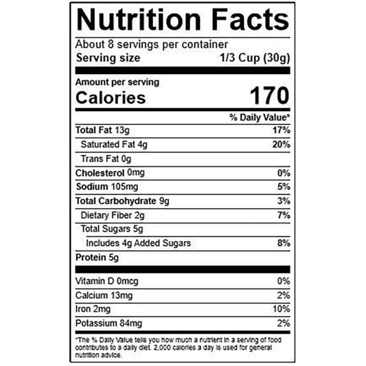 810589030301 - purely elizabeth granola cinn pb nutrition