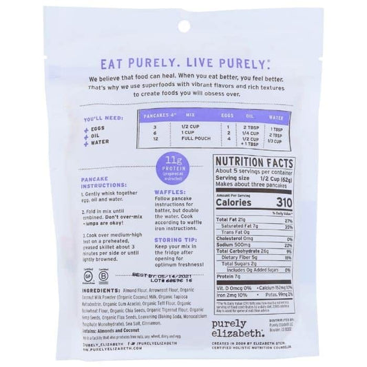 Purely Elizabeth - Ancient Grain Pancake Mix, 10oz back