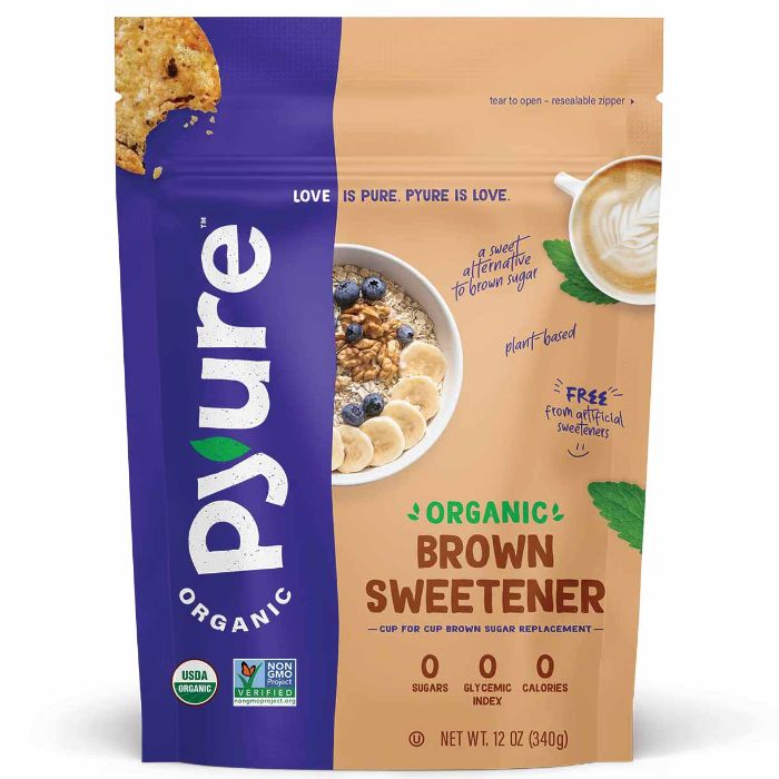 Pyure Sweetener Brown Organic 12 Oz - Pack Of 6