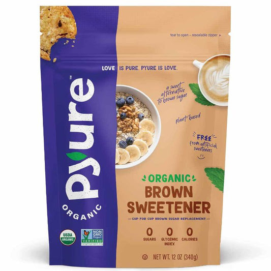 Pyure Sweetener Brown Organic 12 Oz - Pack Of 6