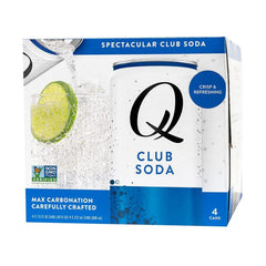 Q - Tonic Club Soda, 4Pk - 30Fo - Pack Of 6