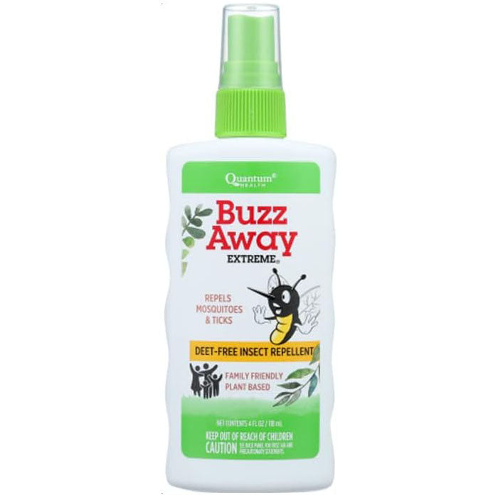 Quantum - Buzz Away Extreme Natural Insect Repellent Spray, 4 Oz  | Pack of 3