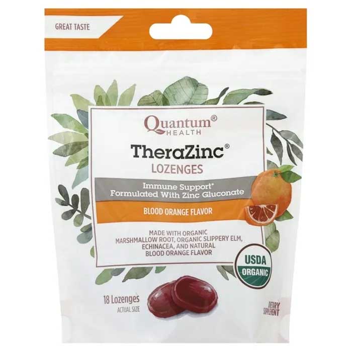 Quantum - TheraZinc Lozenges Blood Orange, 18 EA