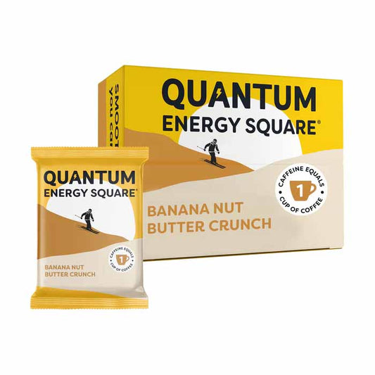 Quantum Energy Squares - Bar Banana Nut Butter Crunch, 1.69oz  Pack of 8