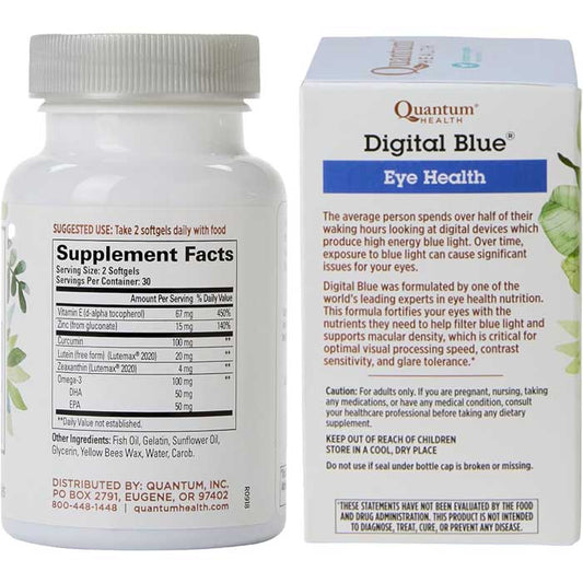 Quantum Health - Digital Blue Eye Supplement - 60.0 Ea