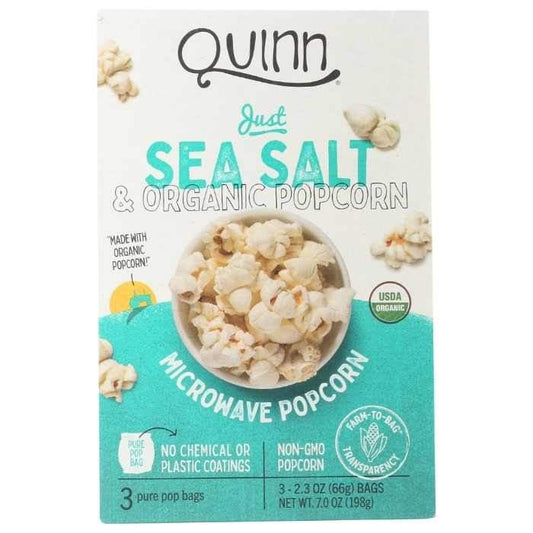 Quinn - Just Sea Salt Popcorn, 7oz- Front