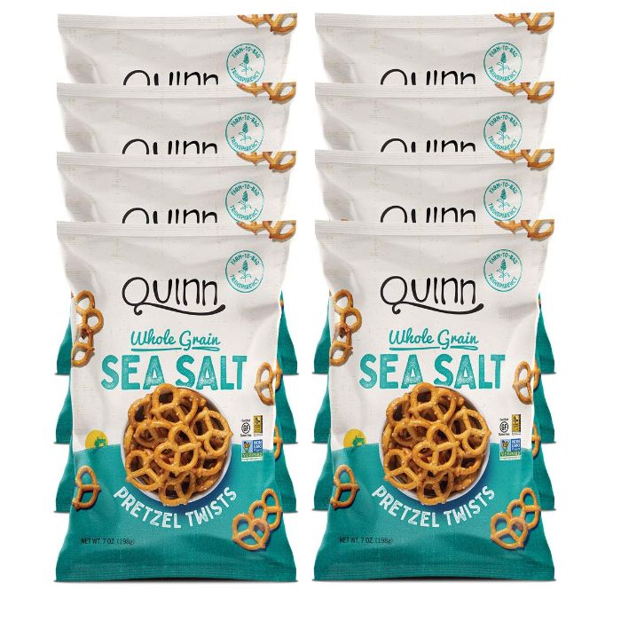 Quinn Pretzel Sea Salt Twists 5.6 Oz - Pack Of 8
