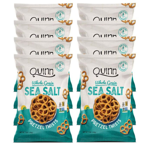 Quinn Pretzel Sea Salt Twists 5.6 Oz - Pack Of 8