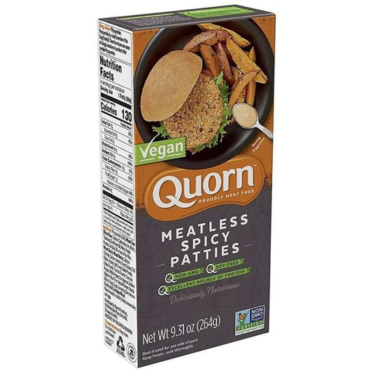 Quorn - Vegan Meatless Spicy Patties, 9.31oz - front